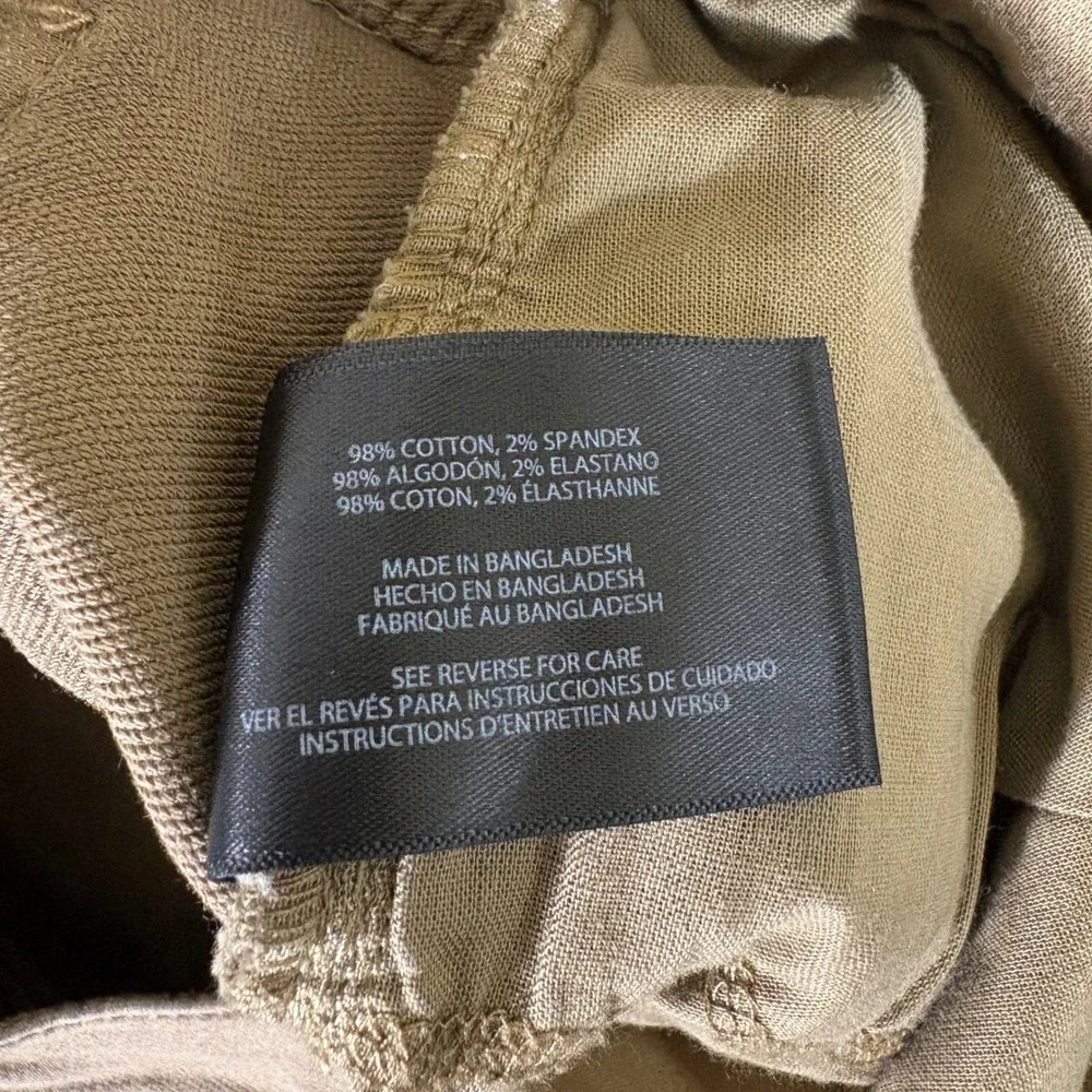 Banana Republic Mens 38x28 Khaki Tan 5 Pocket Stretch Chino Pants Straight Leg